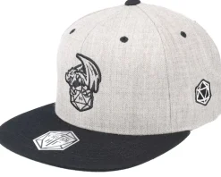 Dice And Dragons Heather Grey/Black Snapback - Critiql Hit