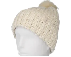 Dillon Beanie Off White/Dove Marl Pom - Brixton