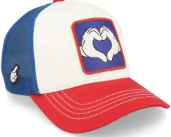 Disney Heart Hands White/Red/Blue Trucker - Capslab