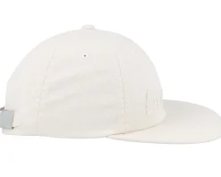 Distressed Logo 5 Panel Hat Linen Strapback - HUF