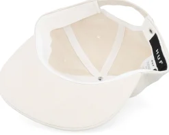 Distressed Logo 5 Panel Hat Linen Strapback - HUF