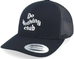 Do Nothing Club Black A-frame Trucker - Iconic