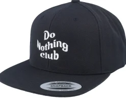 Do Nothing Club Black Snapback - Iconic