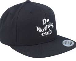 Do Nothing Club Black Snapback - Iconic