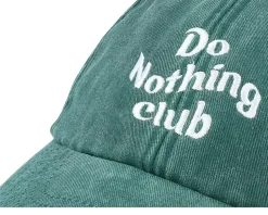 Do Nothing Club Washed Green Dad Cap - Iconic