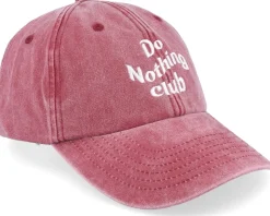 Do Nothing Club Washed Red Dad Cap - Iconic