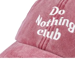 Do Nothing Club Washed Red Dad Cap - Iconic