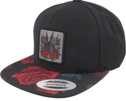 Dobermann & Roses Black A-framed Trucker - Iconic
