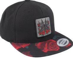 Dobermann & Roses Black/Red Snapback - Iconic
