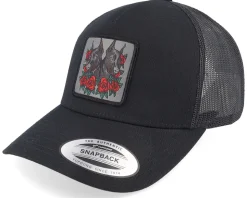 Dobermann & Roses Black/Red Snapback - Iconic