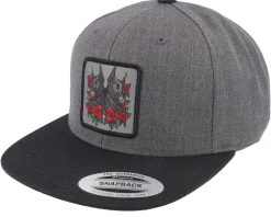 Dobermann & Roses Black/Red Snapback - Iconic