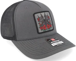 Dobermann & Roses Grey A-framed Trucker - Iconic