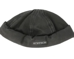 Docker Co/Pe Black Short Beanie - Stetson