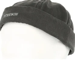 Docker Co/Pe Black Short Beanie - Stetson