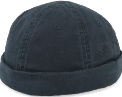Docker Cotton Black Short Beanie - Stetson