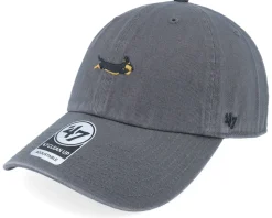 Dog Base Runner Icon 47 Clean Up Charcoal Dad Cap - 47 Brand