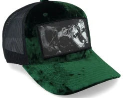 Dogs Velvet Green/Black A-frame Trucker - Calza Pennello