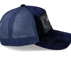 Dogs Velvet Navy A-frame Trucker - Calza Pennello