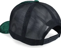 Dollar Bill Velvet Green/Black A-frame Trucker - Calza Pennello