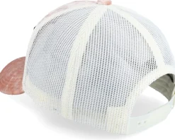 Dollar Bill Velvet Peach/Ivory A-frame Trucker - Calza Pennello