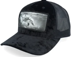 Dolphin Big Patch Velvet Navy Trucker - Calza Pennello