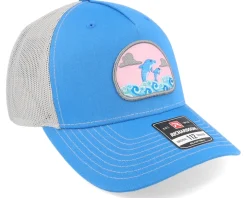 Dolphin On Waves Patch Cobalt Blue/Grey Trucker - Iconic