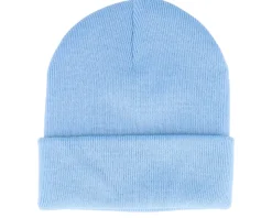Dolphin On Waves Patch Light Blue Beanie - Iconic