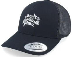 Don’t Fucking Panic Black A-frame Trucker - Iconic