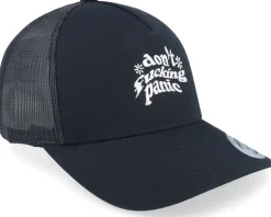 Don’t Fucking Panic Black A-frame Trucker - Iconic