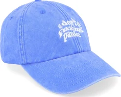 Don’t Fucking Panic Washed Cornflower Dad Cap - Iconic