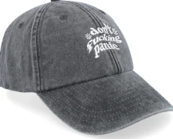 Don’t Fucking Panic Washed Black Dad Cap - Iconic
