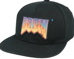 DOOM Logo Black Snapback - Difuzed