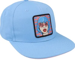 Dope Pop Art Patch Lightblue/Pink Snapback - 4REAL
