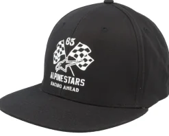 Double Check Flatbill Hat Black/White Fitted - Alpinestars