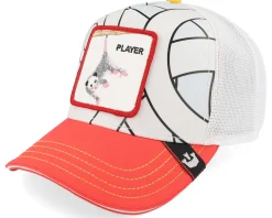 Double Or Nothing Good Times White/Red A-Frame Trucker - Goorin Bros.