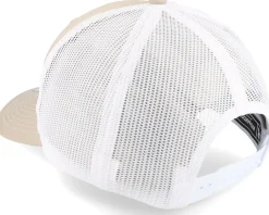 Doughnut In Coffe Cup Patch Khaki/White Trucker - Iconic