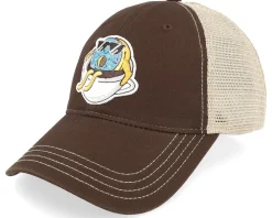 Doughnut In Coffe Cup Patch Brown/Khaki Dad Cap - Abducted