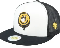 Doughnut Smile White/Black A-frame Trucker - Lucid Smile