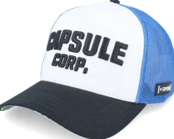 Dragon Ball Capsule White/Blue/Black A-Frame Trucker - Capslab