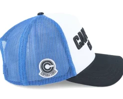 Dragon Ball Capsule White/Blue/Black A-Frame Trucker - Capslab