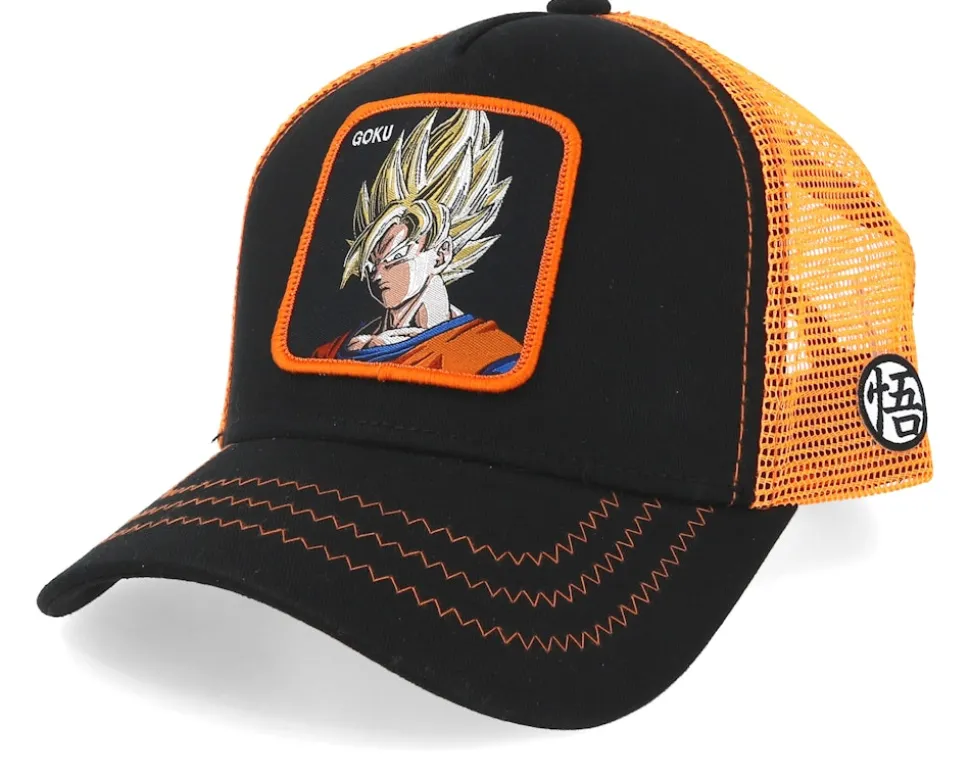 Dragon Ball Goku Black/Orange Trucker - Capslab