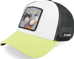 Dragon Ball Goku Black/White/Yellow A-Frame Trucker - Capslab