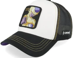 Dragon Ball Golden Frieza White/Black A-Frame Trucker - Capslab