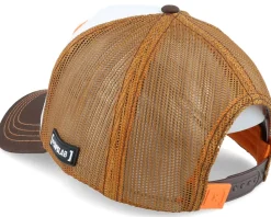 Dragon Ball Kame Brown/White A-Frame Trucker - Capslab