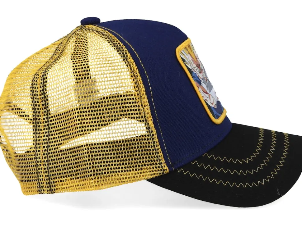 Dragon Ball Majin Vegeta Navy/Black/Yellow Trucker - Capslab
