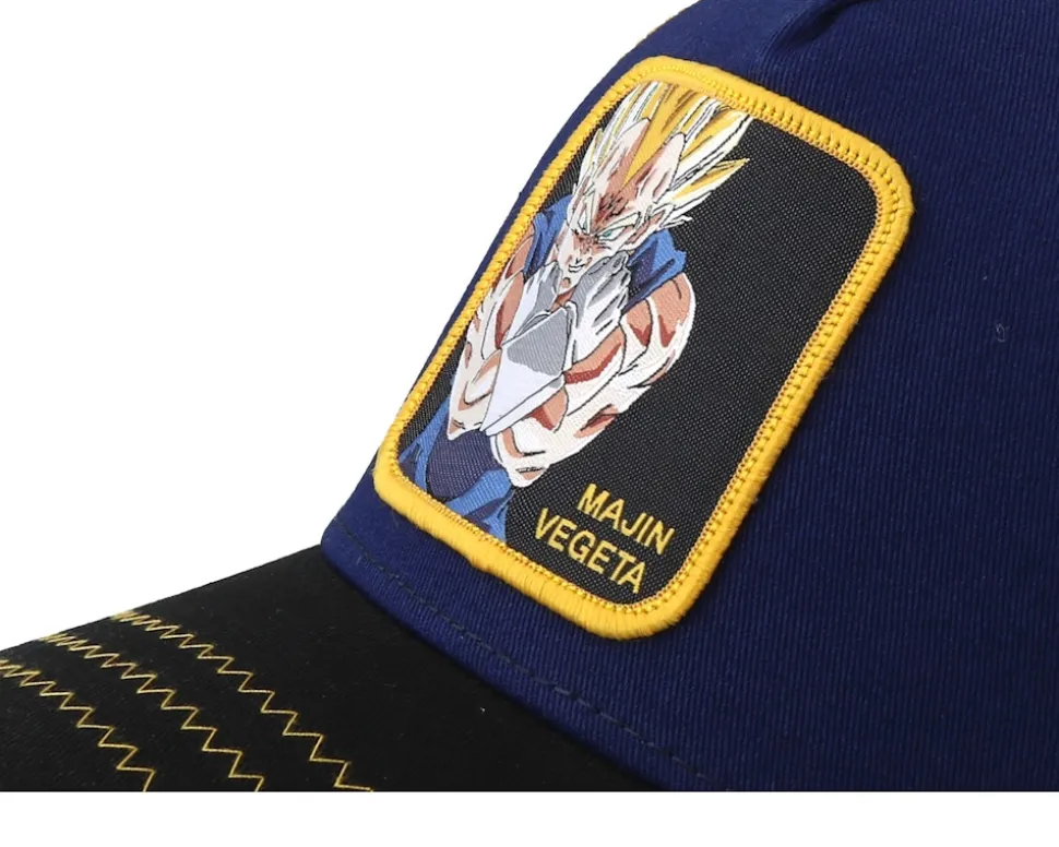 Dragon Ball Majin Vegeta Navy/Black/Yellow Trucker - Capslab