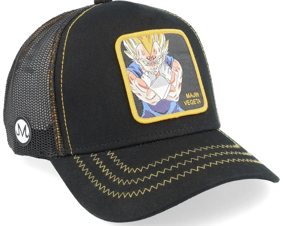 Dragon Ball Z Majin Vegeta Navy/Yellow/Black Trucker - Capslab