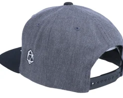 Dragon Shield Emblem Charcoal/Black Snapback - Critiql Hit