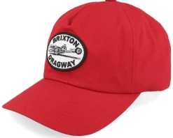 Dragway Dark Red Dad Cap - Brixton