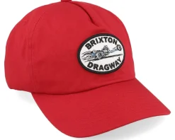 Dragway Dark Red Dad Cap - Brixton